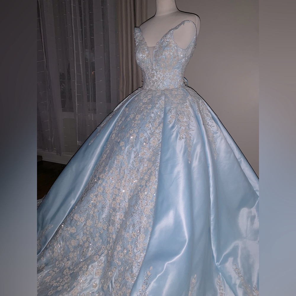 Wedding, engagement, prom baby blue dress
